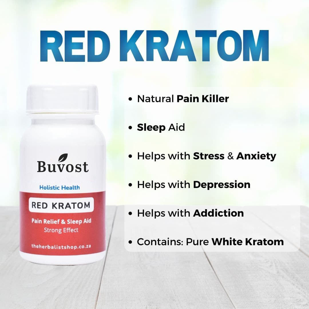 BUVOST® Red Kratom 60 Capsules